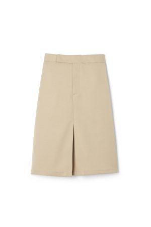 Below The Knee Kick Pleat Skirt - FINAL SALE