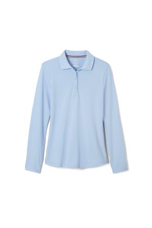 Long Sleeve Fitted Stretch Pique Polo (Feminine Fit) - FINAL SALE